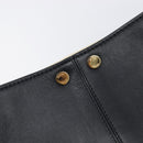 FENDI Peek A Boo X-Rite Hand Bag Leather Black Gold Auth 205424V-9