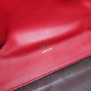 FENDI Peek A Boo X-Rite Hand Bag Leather Black Gold Auth 205424V-10