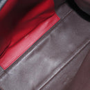 FENDI Peek A Boo X-Rite Hand Bag Leather Black Gold Auth 205424V-11