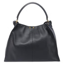 FENDI Peek A Boo X-Rite Hand Bag Leather Black Gold Auth 205424V-2