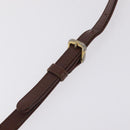 Saint Laurent Business Bag Leather 2way Brown Gold Auth 205426-14