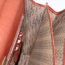Saint Laurent Business Bag Leather 2way Brown Gold Auth 205426-28