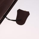 Saint Laurent Business Bag Leather 2way Brown Gold Auth 205426-33