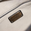 Salvatore Ferragamo Gancini Hand Bag Croco Embossing Silver Gold Auth 205427A-18