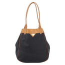 Saint Laurent Tote Bag PVC Canvas Black Gold Auth 205428-13
