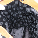Saint Laurent Tote Bag PVC Canvas Black Gold Auth 205428-20