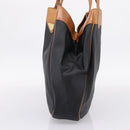 Saint Laurent Tote Bag PVC Canvas Black Gold Auth 205428-4