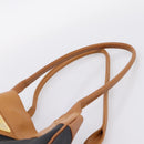 Saint Laurent Tote Bag PVC Canvas Black Gold Auth 205428-8