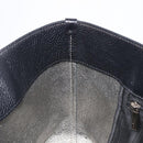 Salvatore Ferragamo Gancini Hand Bag Leather Black Silver Auth 205429A-20