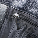 Salvatore Ferragamo Gancini Hand Bag Leather Black Silver Auth 205429A-21