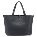 Salvatore Ferragamo Gancini Hand Bag Leather Black Silver Auth 205429A-2