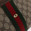 GUCCI GG Supreme Web Sherry Line Bag PVC Beige Gold 84 014 3087 25 Auth 205430-15