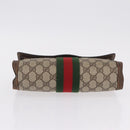 GUCCI GG Supreme Web Sherry Line Bag PVC Beige Gold 84 014 3087 25 Auth 205430-7