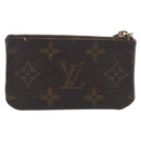 LOUIS VUITTON Monogram Pochette Cles Coin Purse M62650 LV Auth 205446-2