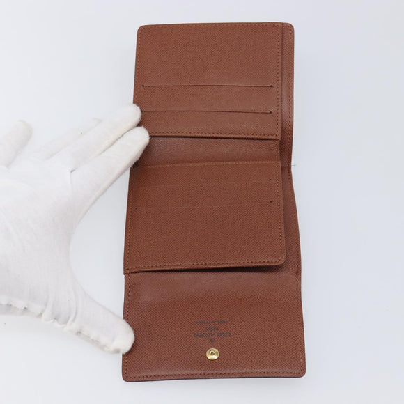 LOUIS VUITTON Porte Monnaie Bier Cartes Crdit Wallet M61652 LV Auth 205447A