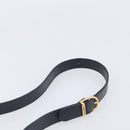 Burberrys Nova Check Shoulder Bag Canvas Navy Gold Auth 205448-10