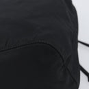 PRADA Purse Pouch Nylon Black Silver Auth 205450A-15