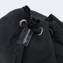 PRADA Purse Pouch Nylon Black Silver Auth 205450A-8