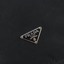 PRADA Purse Pouch Nylon Black Silver Auth 205450A-17