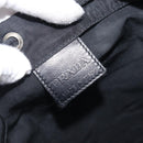 PRADA Purse Pouch Nylon Black Silver Auth 205450A-10