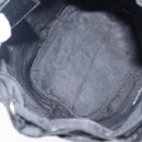 PRADA Purse Pouch Nylon Black Silver Auth 205450A-11