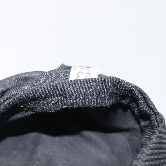 PRADA Purse Pouch Nylon Black Silver Auth 205450A