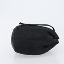 PRADA Purse Pouch Nylon Black Silver Auth 205450A-3