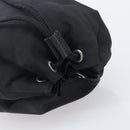 PRADA Purse Pouch Nylon Black Silver Auth 205450A-5