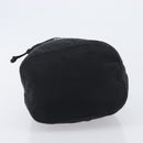 PRADA Purse Pouch Nylon Black Silver Auth 205450A-6