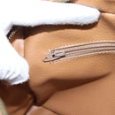 CELINE Macadam Canvas Shoulder Bag PVC Leather Brown Gold Auth 205454V-21