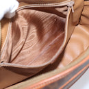 CELINE Macadam Canvas Shoulder Bag PVC Leather Brown Gold Auth 205454V-22