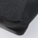GUCCI Web Sherry Line Hand Bag Canvas Black Silver 73984 Auth 205458V-9