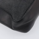 GUCCI Web Sherry Line Hand Bag Canvas Black Silver 73984 Auth 205458V-16