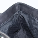 GUCCI Web Sherry Line Hand Bag Canvas Black Silver 73984 Auth 205458V-20
