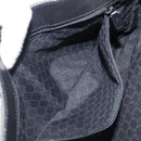 GUCCI Web Sherry Line Hand Bag Canvas Black Silver 73984 Auth 205458V-23