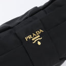PRADA Pouch Nylon Black Gold Auth 205459V-18