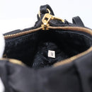 PRADA Pouch Nylon Black Gold Auth 205459V-20