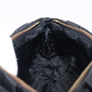 PRADA Pouch Nylon Black Gold Auth 205459V-21