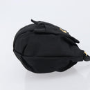 PRADA Pouch Nylon Black Gold Auth 205459V-3