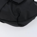 PRADA Pouch Nylon Black Gold Auth 205459V-7
