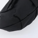 PRADA Pouch Nylon Black Gold Auth 205459V-14