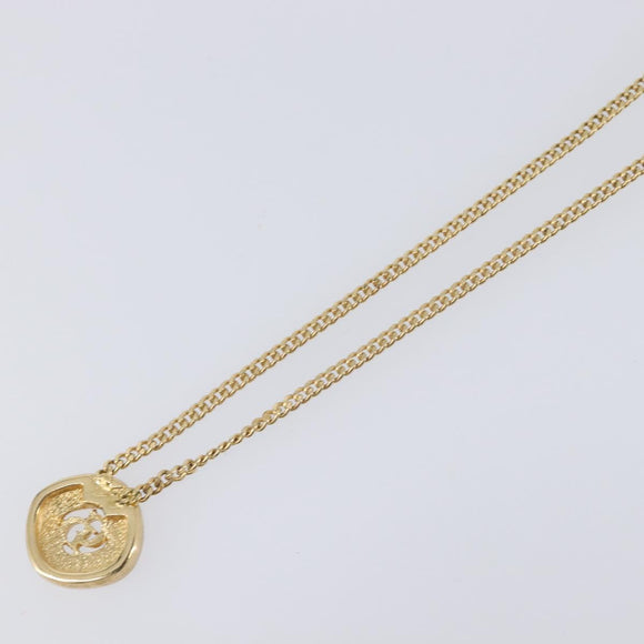 Christian Dior Necklace metal Gold Auth 205462
