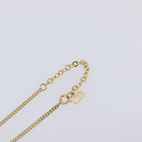 Christian Dior Necklace metal Gold Auth 205462