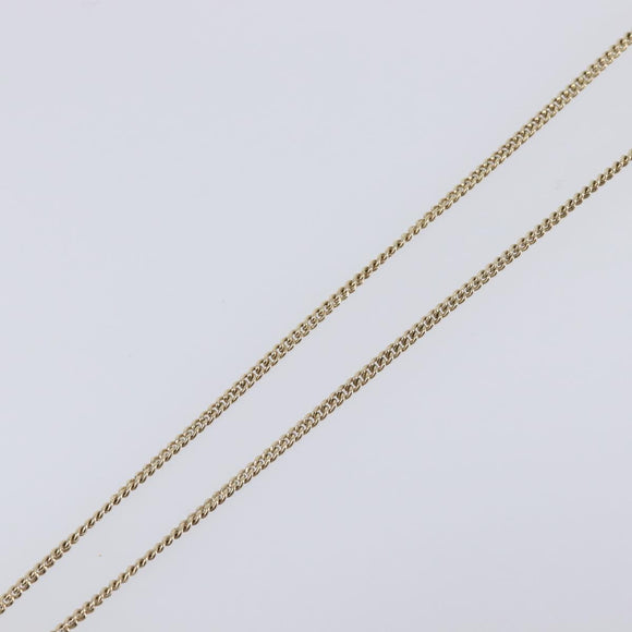 CHANEL Necklace metal Gold CC Auth 205465M