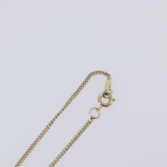 CHANEL Necklace metal Gold CC Auth 205465M