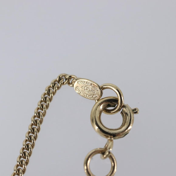 CHANEL Necklace metal Gold CC Auth 205465M