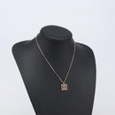 CHANEL Necklace metal Gold CC Auth 205465M-16