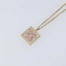 CHANEL Necklace metal Gold CC Auth 205465M-3