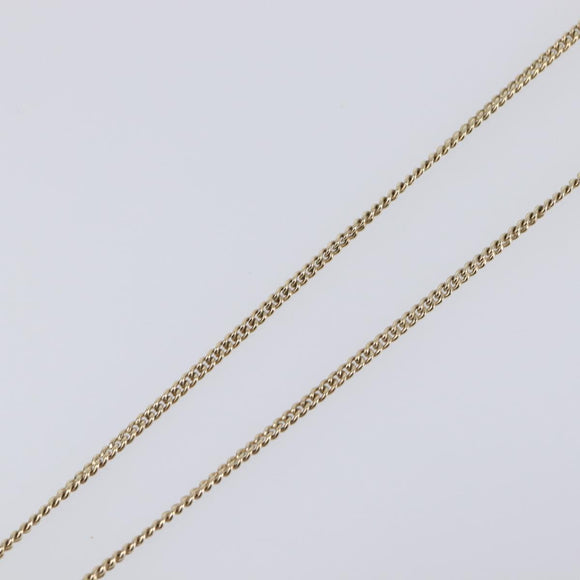 CHANEL Necklace metal Gold CC Auth 205465M