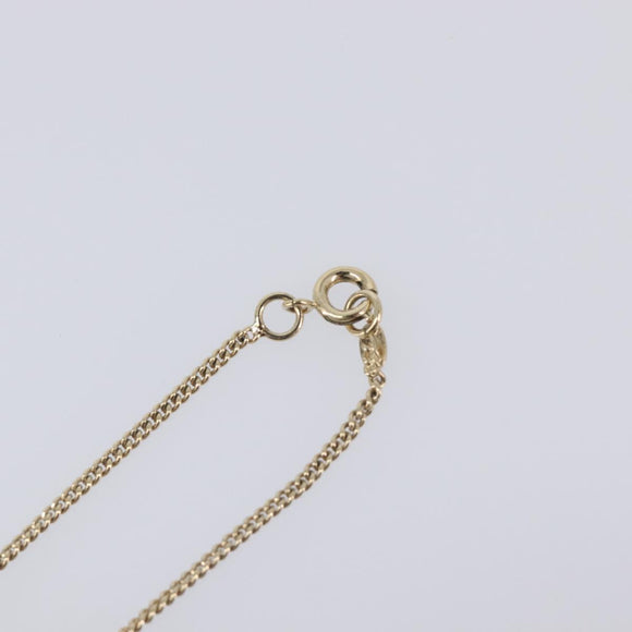 CHANEL Necklace metal Gold CC Auth 205465M